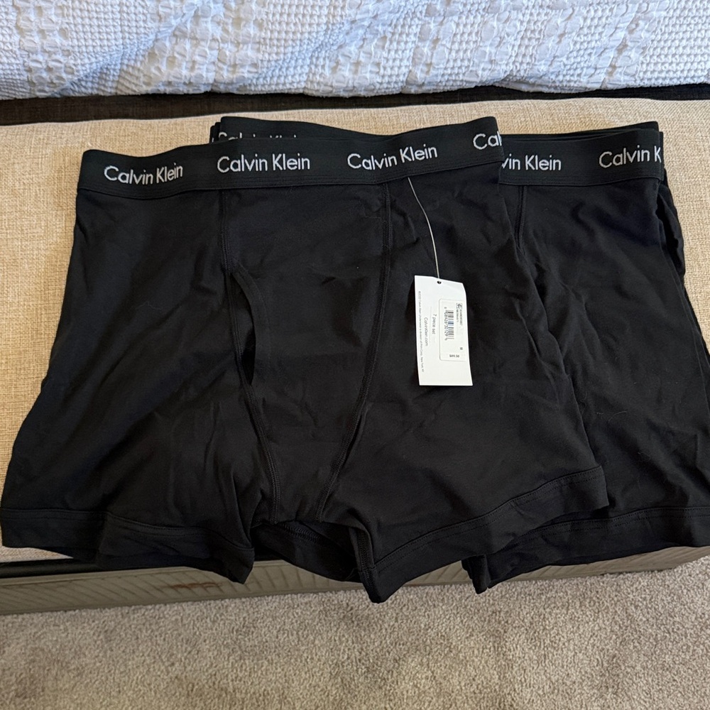 Calvin Klein Black Men's Boxer Briefs 7 piece set